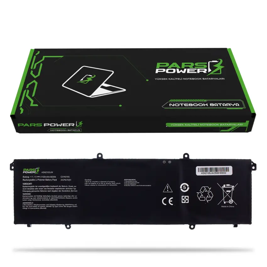 Asus Vivobook 16X WK3605VU-N1065W Batarya - Pil (Pars Power)