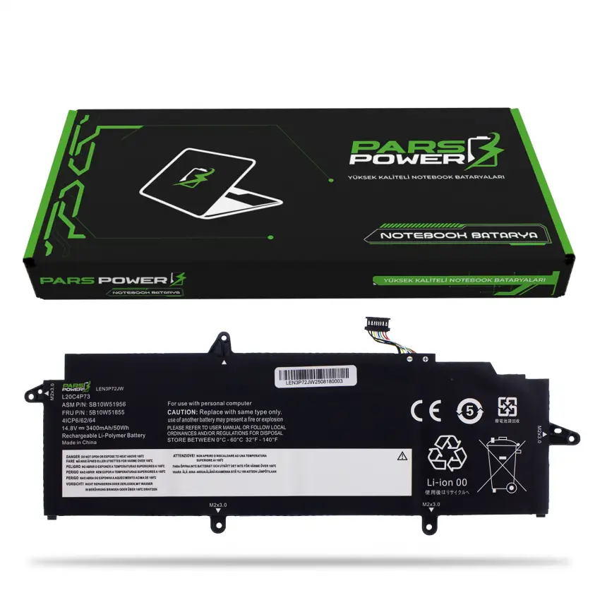 Lenovo ThinkPad X13 Gen 3 Type 21BQ Batarya - Pil (Pars Power)