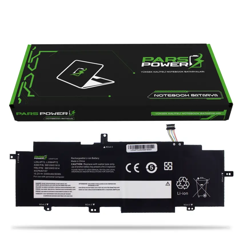 Lenovo ThinkPad T14S Gen 2 Serisi Batarya - Pil (Pars Power)