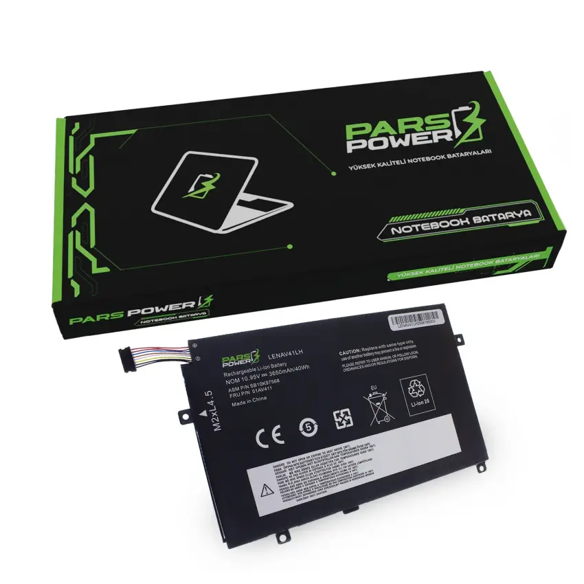 Lenovo ThinkPad 01AV412, SB10K97569 Batarya - Pil (Pars Power)