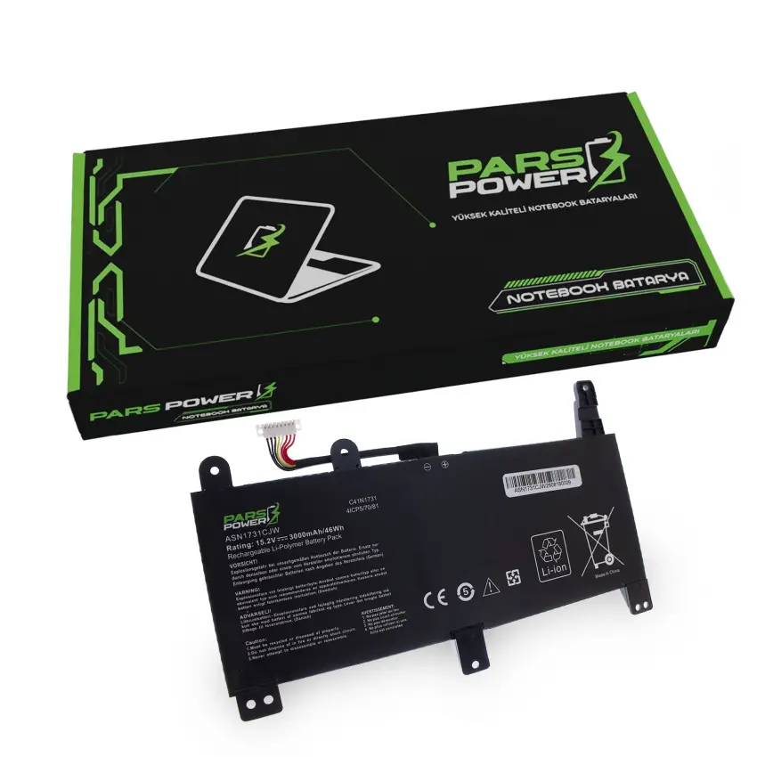 Asus Rog Strix Scar II G515G, G515GV Batarya - Pil (Pars Power)