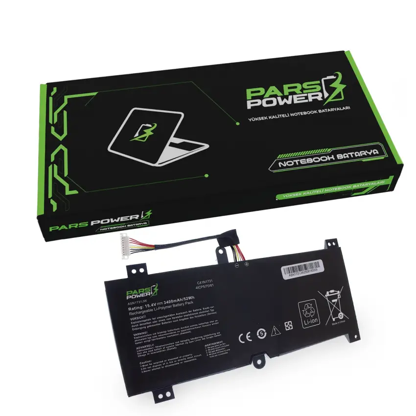 Asus Rog Strix Scar II G515G, G515GV Batarya - Pil (Pars Power)