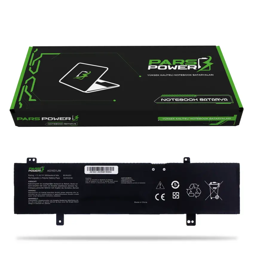 Asus VivoBook 15 X505ZA-BQ838 Batarya - Pil (Pars Power)