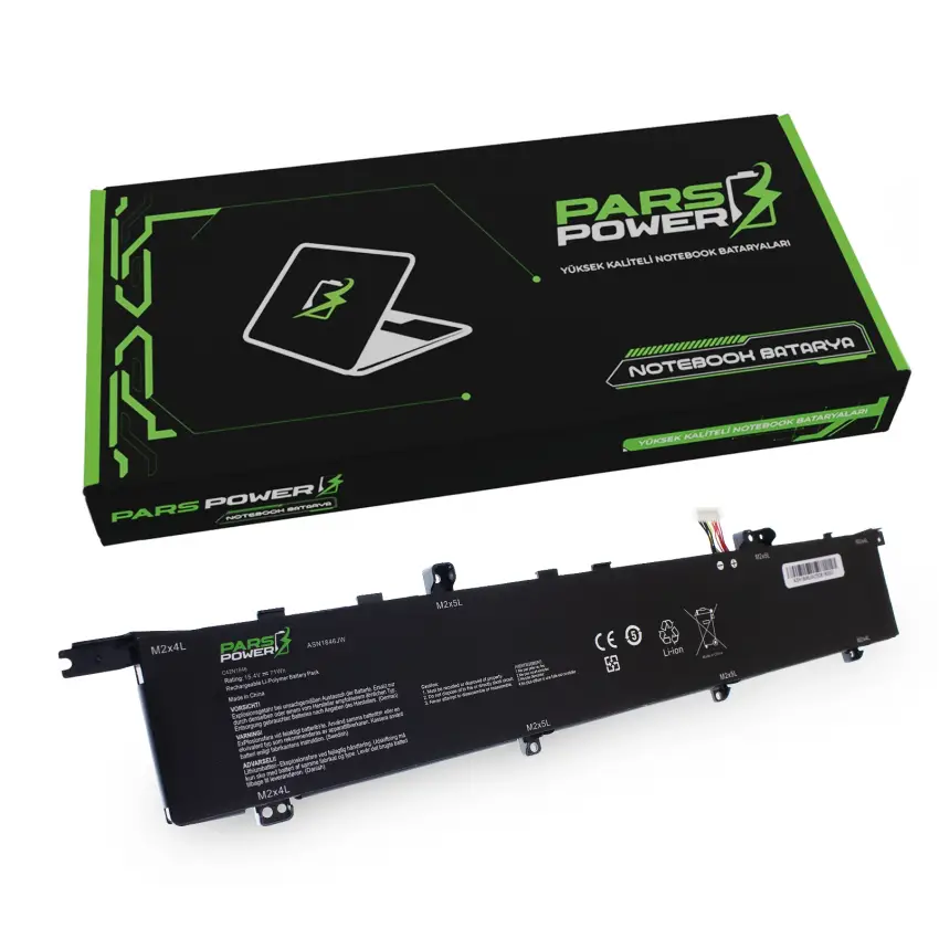 Asus ZenBook Pro Duo 4ICP/41/75-2 Batarya - Pil (Pars Power)