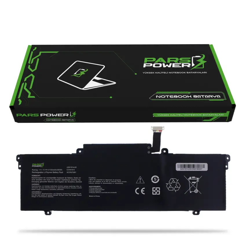 Asus ZenBook UX435EA-A5022T Batarya - Pil (Pars Power)