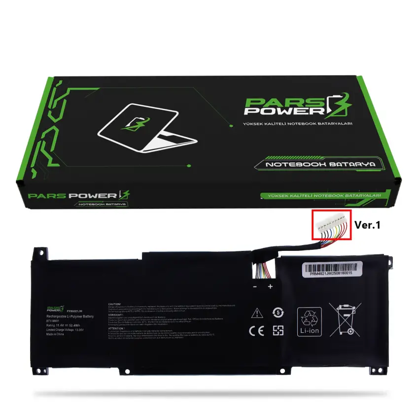 Msi BTY-M491 PRM4911JW Batarya - Pil (Pars Power)