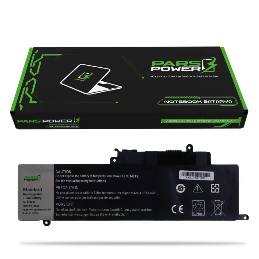 Dell Inspiron P55F004, P20T004 Batarya - Pil (Pars Power)