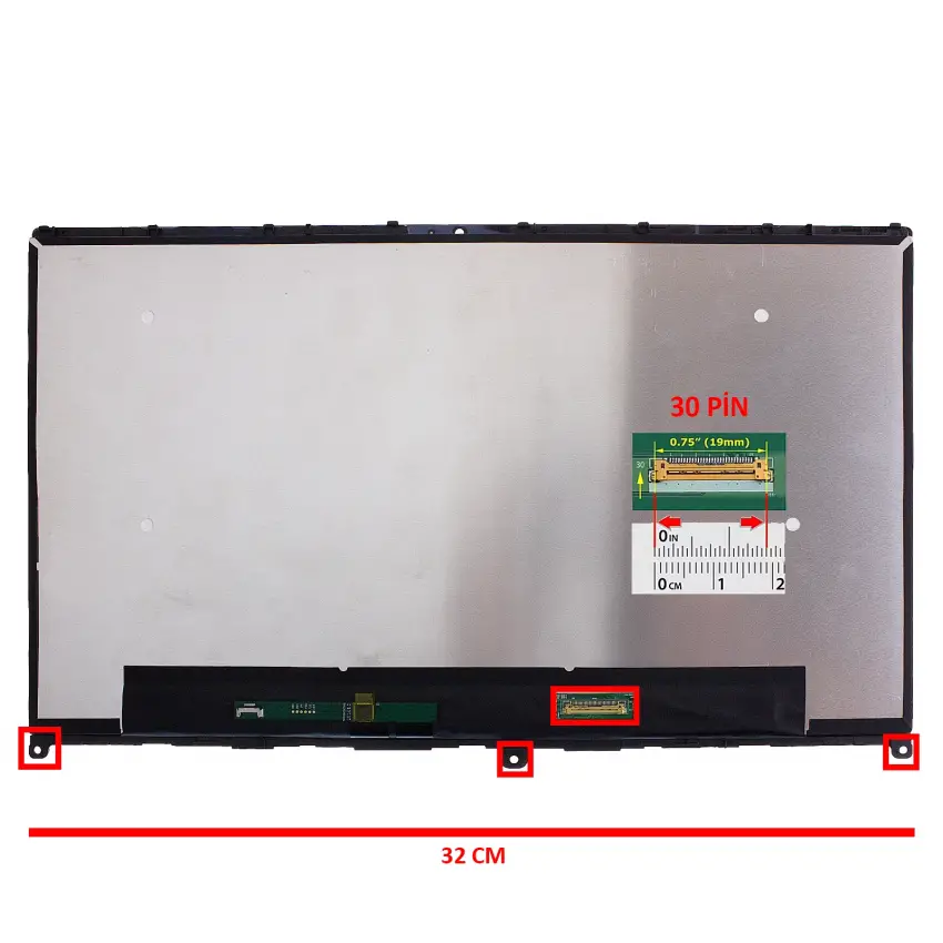 Lenovo IdeaPad Flex 5-14ARE05 Type 81X2 Dokunmatik + Led Ekran Set