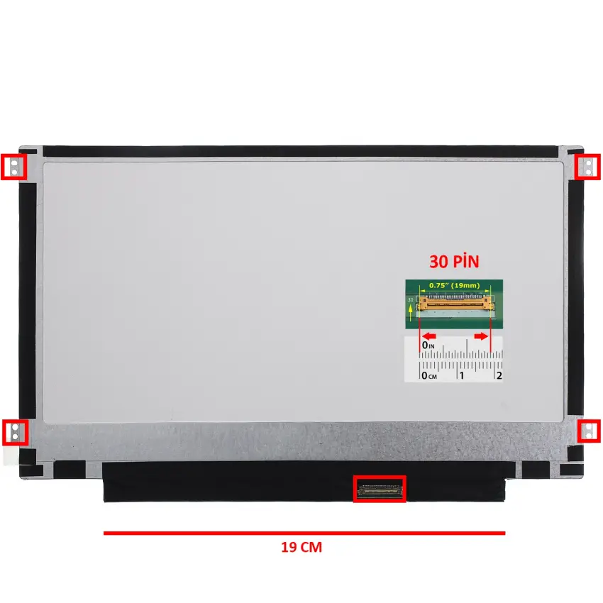 Lenovo Chromebook 3 82BA, 82BA0028TK Lcd Led Ekran - Panel