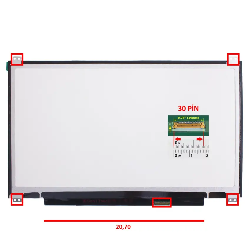 Toshiba ChromeBook CB30-B-104 Uyumlu Notebook Led Ekran