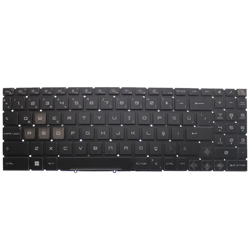 MSI Crosshair 16 HX AI D2XWFKG-093TR Klavye Işıklı (Siyah TR)