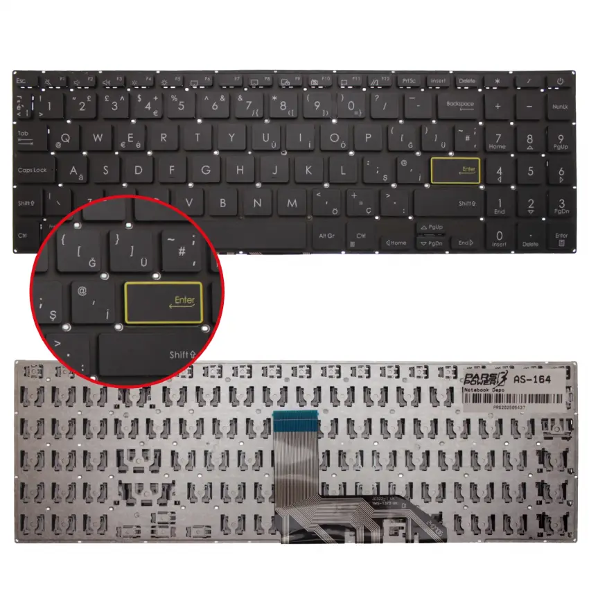 Asus 0KNB0-5127TU00 Klavye (Siyah TR)