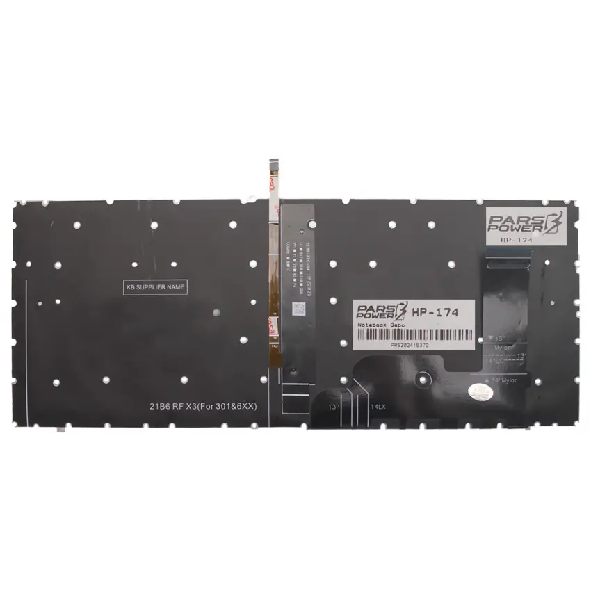 Hp N44496-141 Klavye Işıklı (Siyah TR)