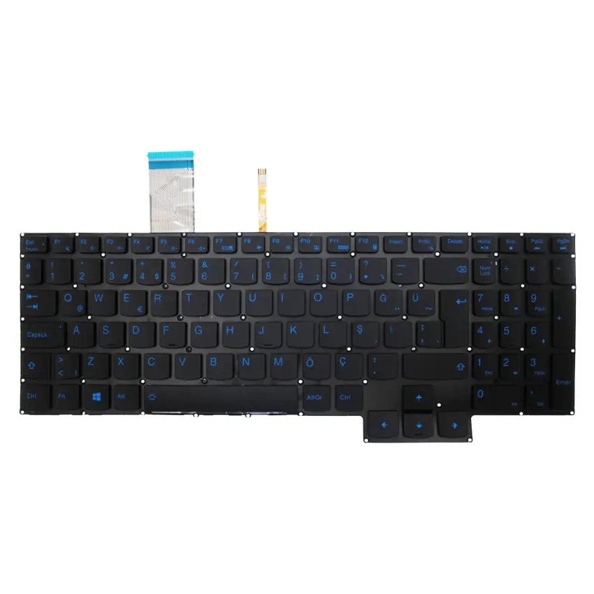 Lenovo SN21B43929, PK131ZT1C18 Klavye Işıklı (Siyah TR)