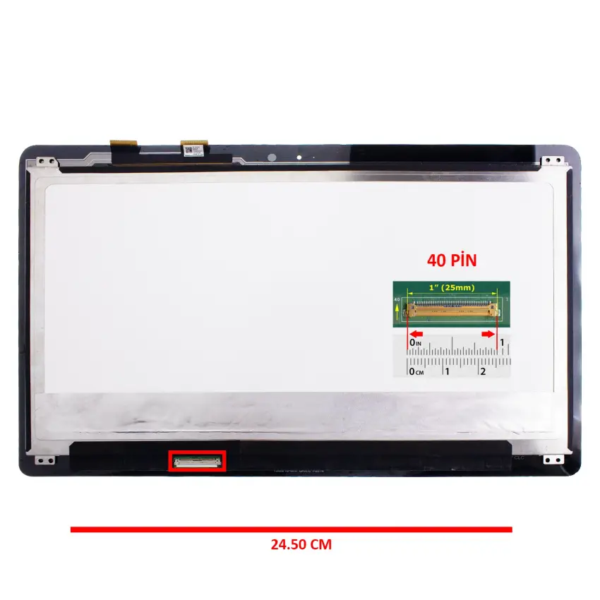 Asus ZenBook LP133QD1 (SP)(B2) Lcd Ekran - Dokunmatik Touch Set