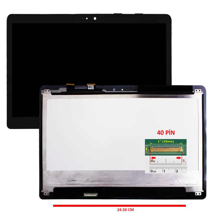 Asus ZenBook LP133QD1-SPB2 Lcd Ekran - Dokunmatik Touch Set