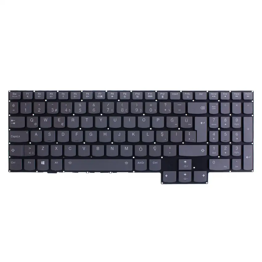 Lenovo Legion Y750-15IMH Serisi Klavye Işıklı (Füme TR)