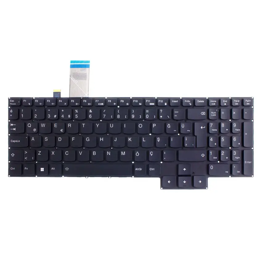 Lenovo SN21B43929, PK131ZT1C18 Klavye Rgb Işıklı (Siyah TR)