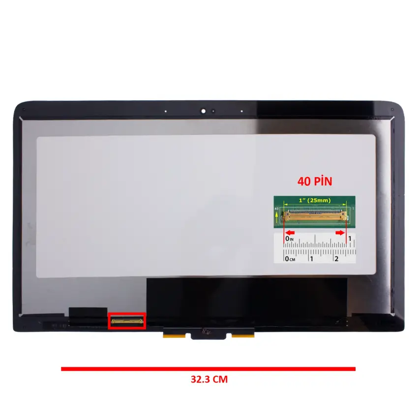 Hp 790188-442, 029A0D302A Uyumlu Dokunmatik - Led Ekran Set