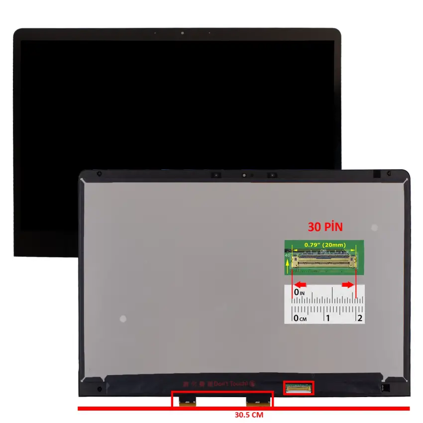 Asus ZenBook Flip S UX370UA Serisi Ekran - Dokunmatik Set