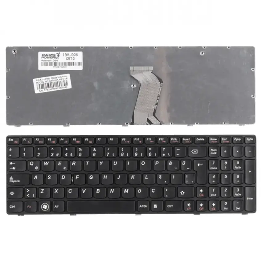 Lenovo Z560-US Notebook Klavye (Siyah TR)