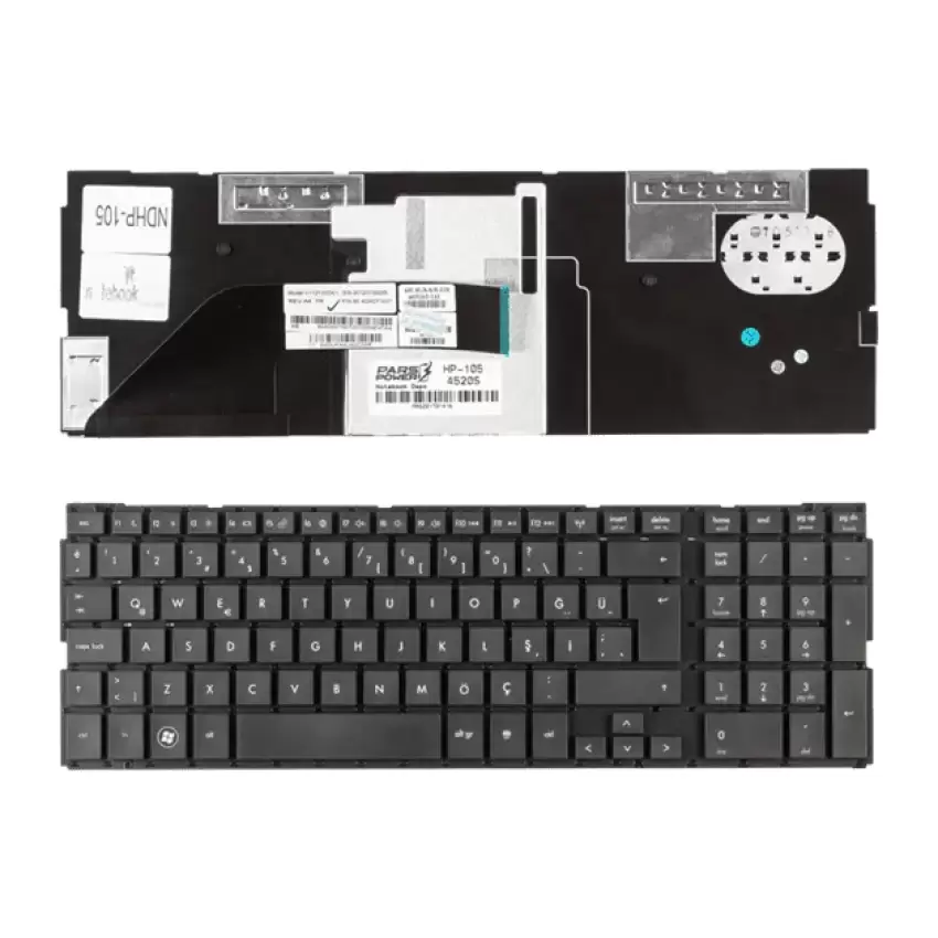HP ProBook 4520s, 4525s, 4720s Notebook Klavye (Siyah TR)