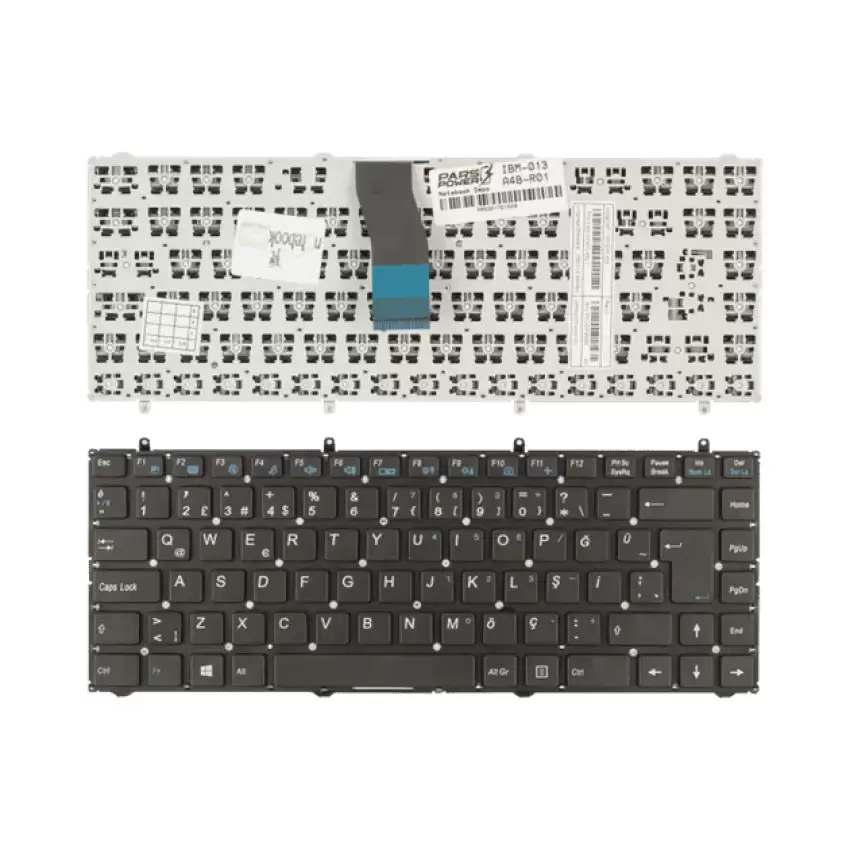 Exper 6-80-W5470-250-1 Notebook Klavye (Siyah TR)