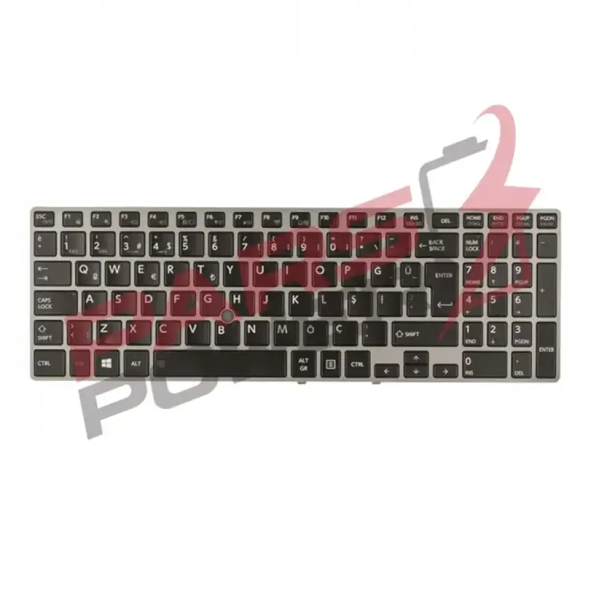 Toshiba 9Z.NAZBN.001 Notebook Uyumlu Klavye (Işıklı Siyah TR)