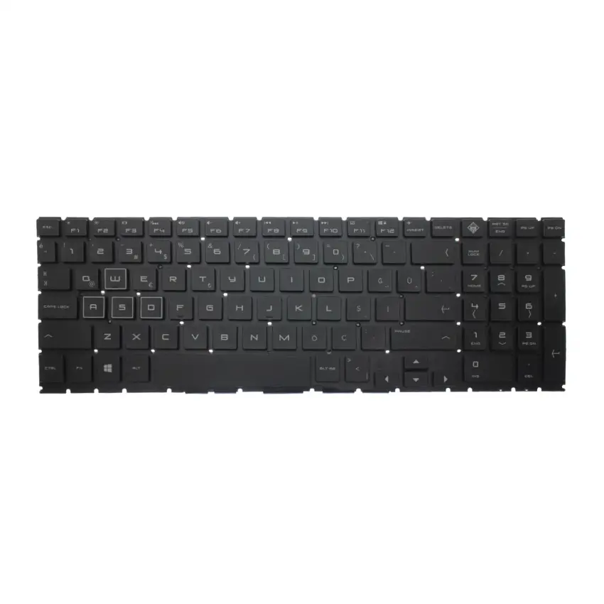 Hp Omen 15-dc0001NT, 15-dc0002NT Klavye Işıklı (Siyah TR)