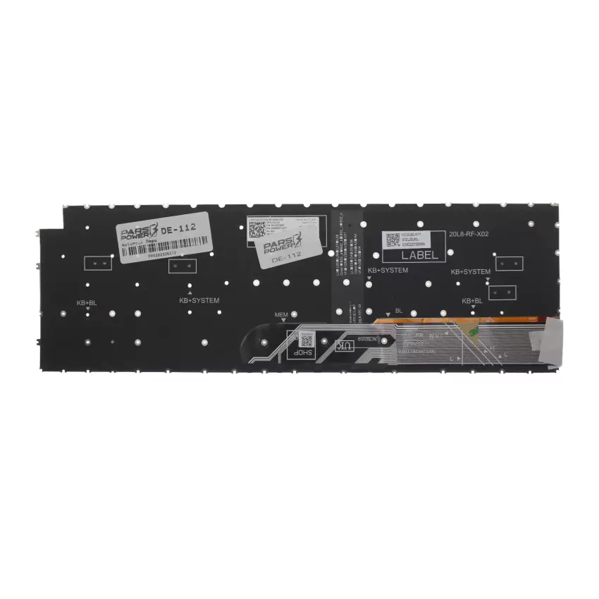 Dell inspiron 15 5515 I55151042WH Klavye Işıklı (Siyah TR)