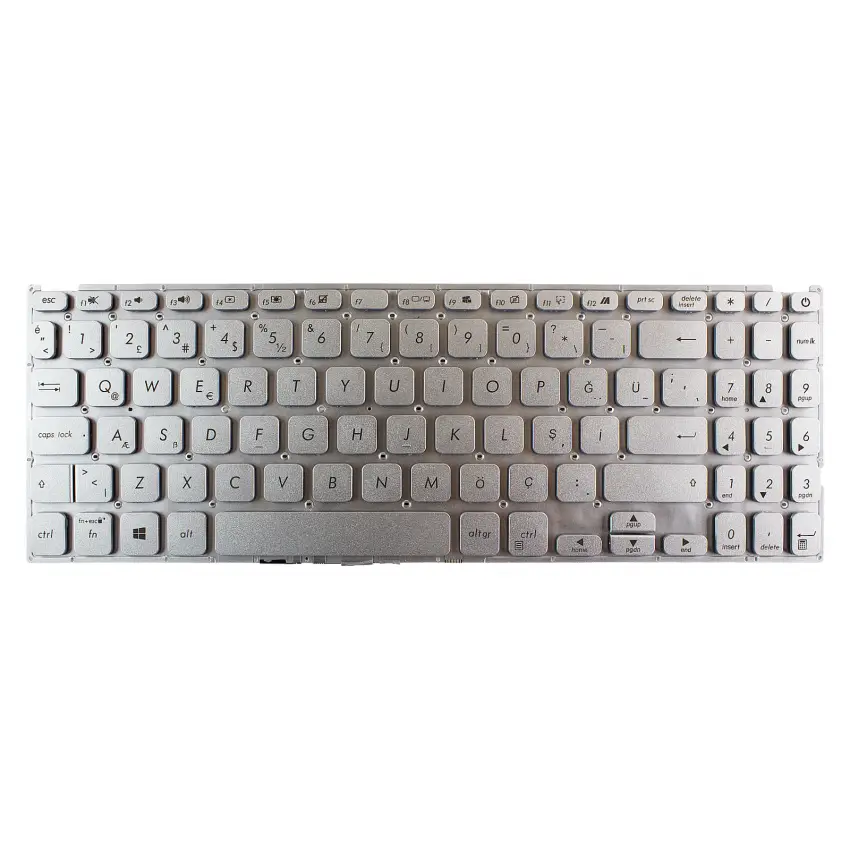 Asus X515Ja-Ej605T, X515Ja-Ej613T Klavye (Gümüş TR)