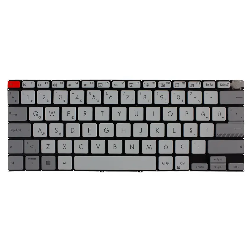 Asus Vivobook Pro KBHSX7400-A Klavye Işıklı (Beyaz TR)