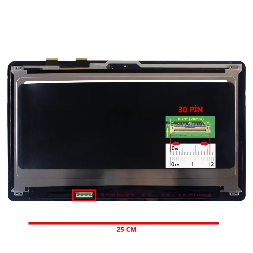 Asus ZenBook LP133QD1-SPB2 Lcd Ekran - Dokunmatik Touch Set