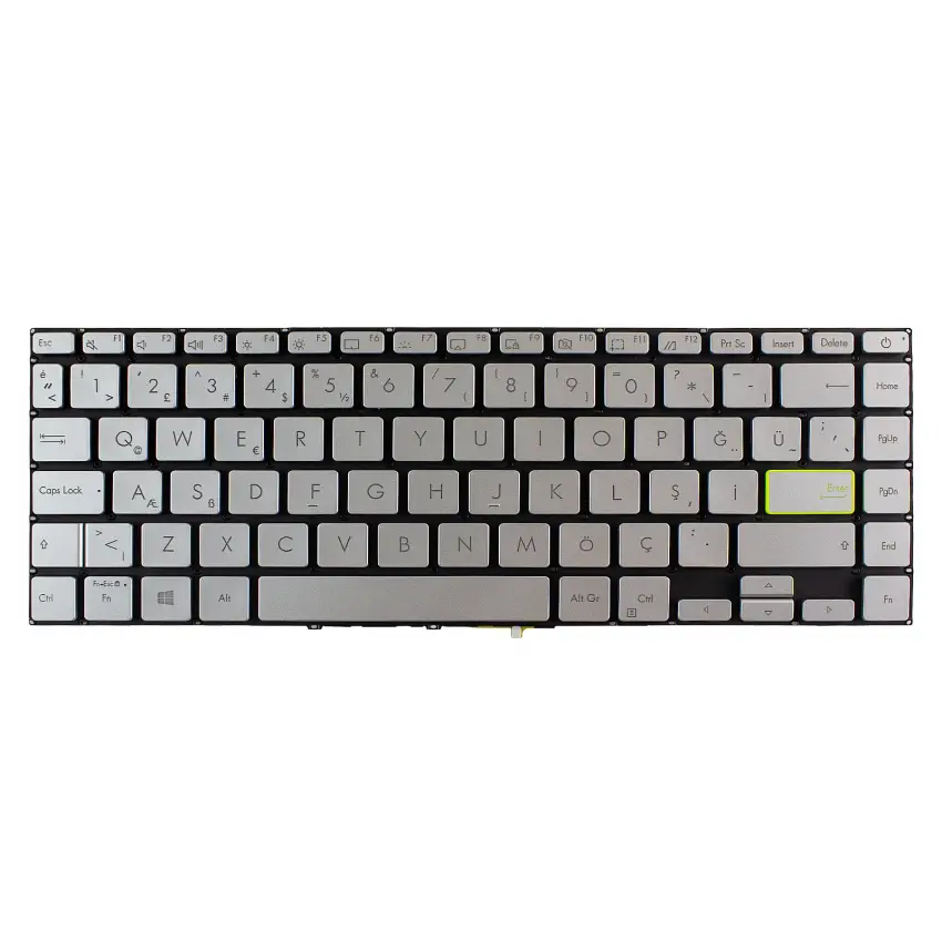 Asus VivoBook AS-130 Klavye Işıklı (Gümüş TR)