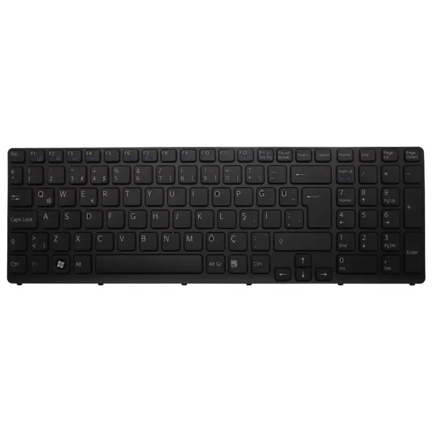 Sony Vaio SVE151E11M Notebook Klavye (Siyah TR)