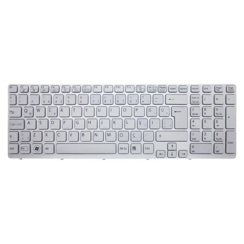 Sony Vaio SVE151E11M Notebook Klavye Işıklı (Beyaz TR)