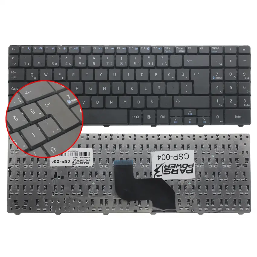 Casper Nirvana A15X, A15YA Klavye (Siyah TR)