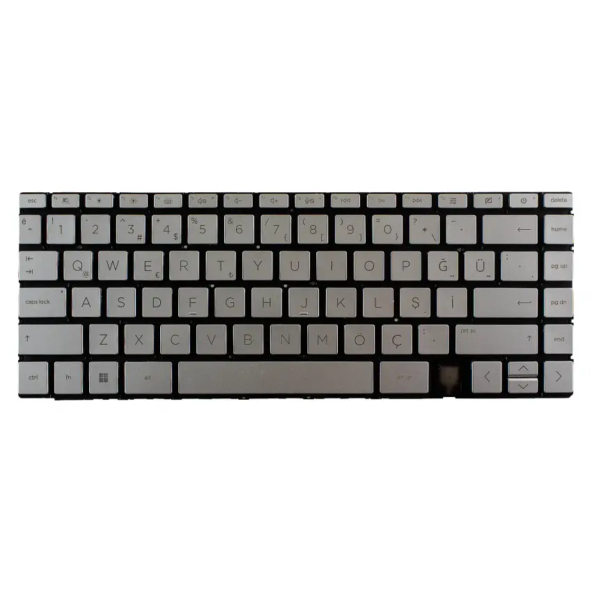 Hp M27955-001, M27955-141 Klavye Işıklı (Gümüş TR)