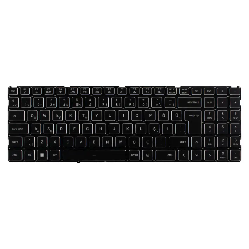 Monster Abra TFM17H36TQ98526W Klavye (Siyah TR)