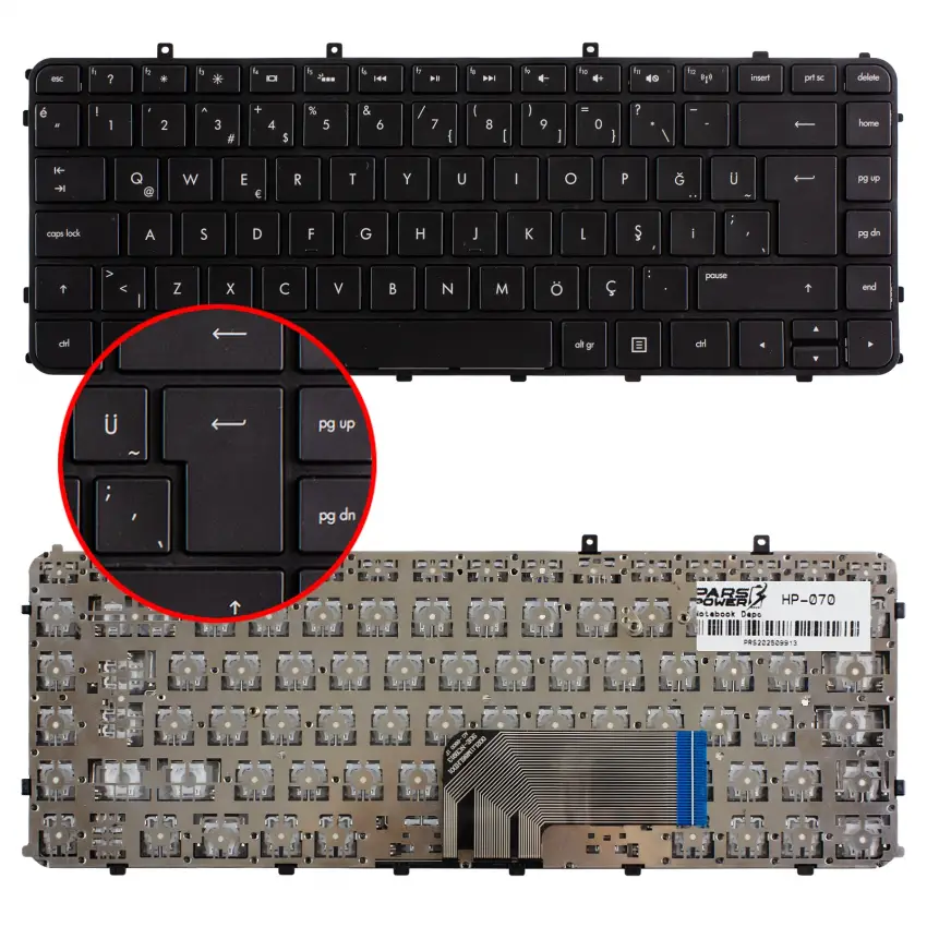 Hp 698679-141 Notebook Klavye (Siyah TR)