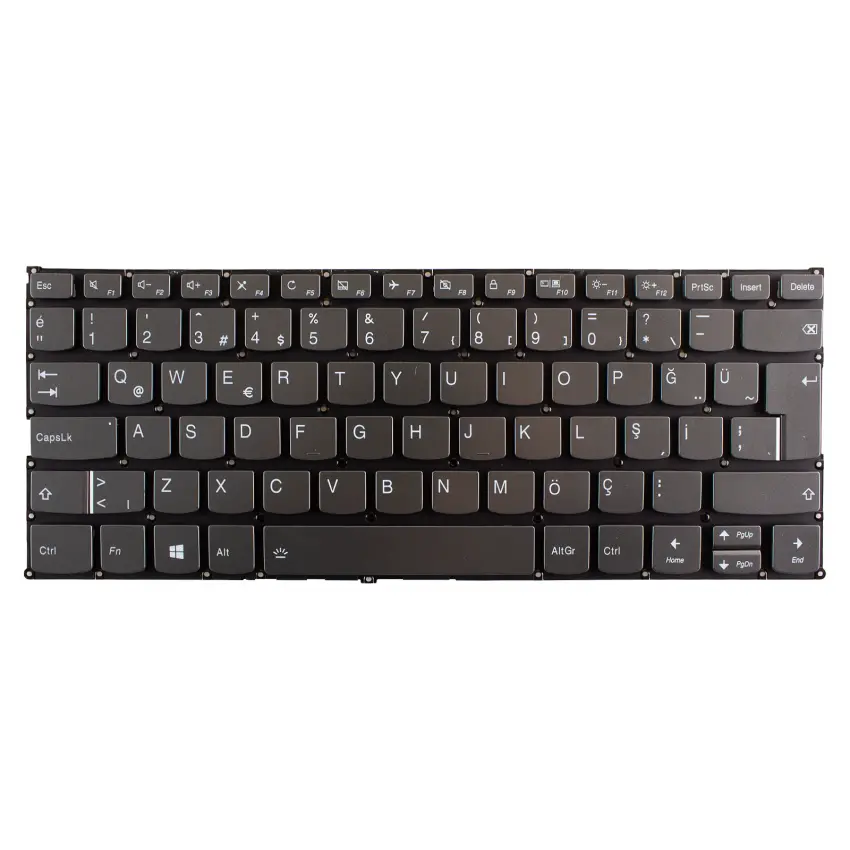 Lenovo Yoga C740-14IML 81TC006ATX Klavye Işıklı (Füme TR)