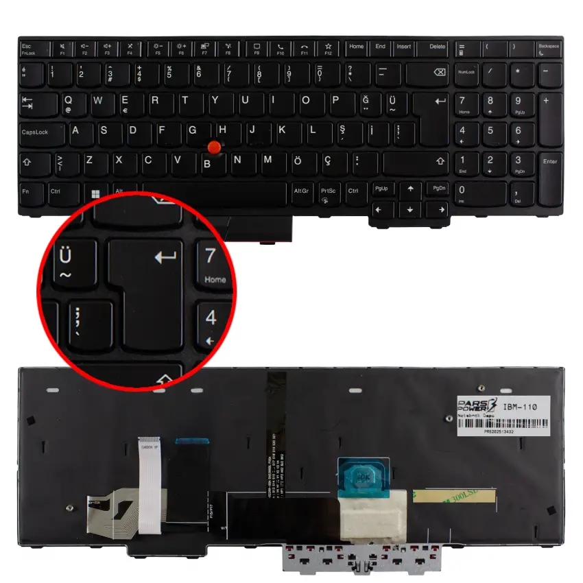 Lenovo ThinkPad E14 G2 20TDR2ABX3 Klavye Işıklı (Siyah TR)