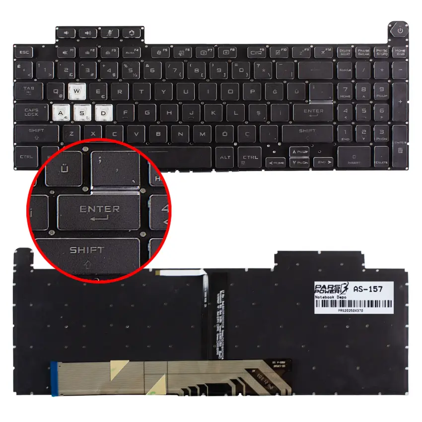Asus 0KNR0-6912TU00 Klavye RGB Işıklı (Siyah TR)