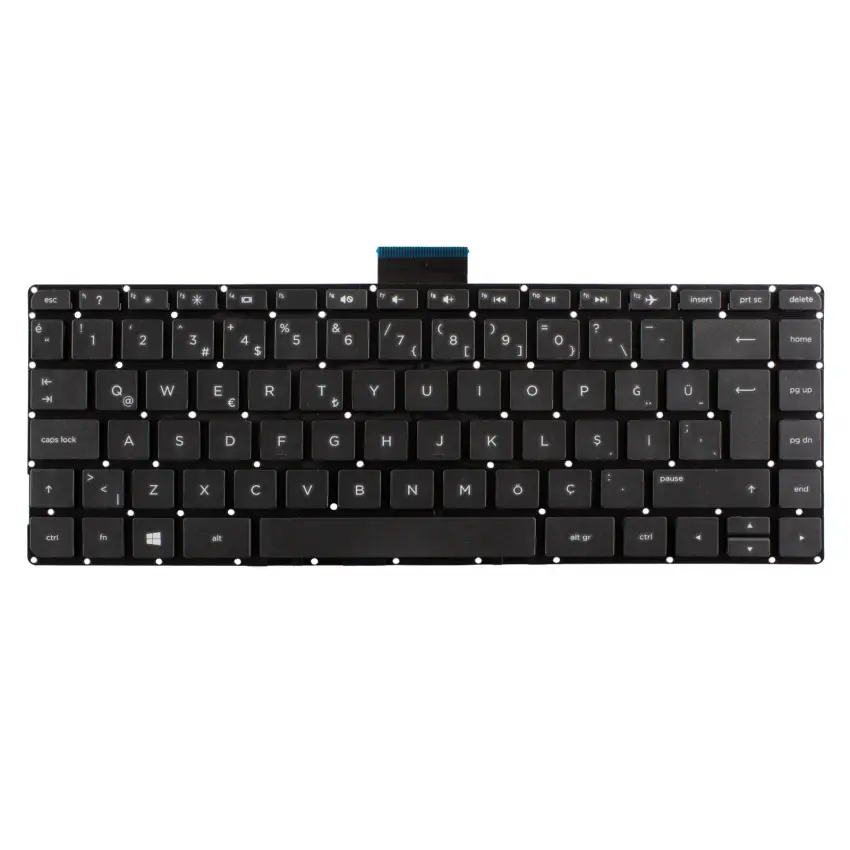 Hp Stream 905570-001, 905570-141 Notebook Klavye (Siyah TR)