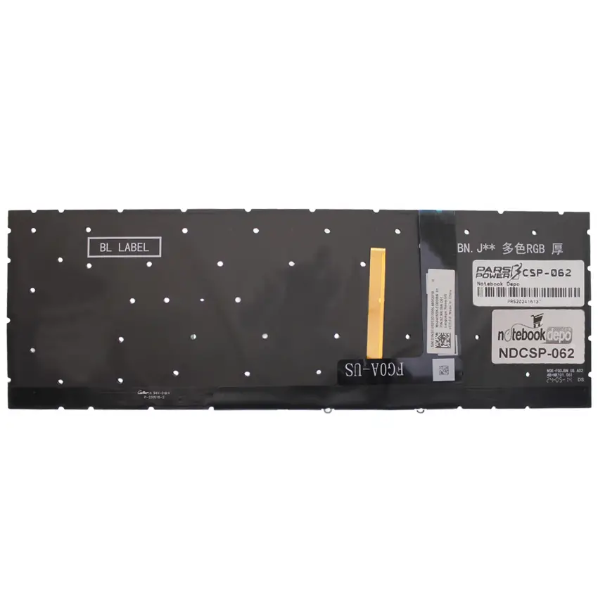 MSI MS-17S1, MS-17S2 Klavye Işıklı (Siyah TR)