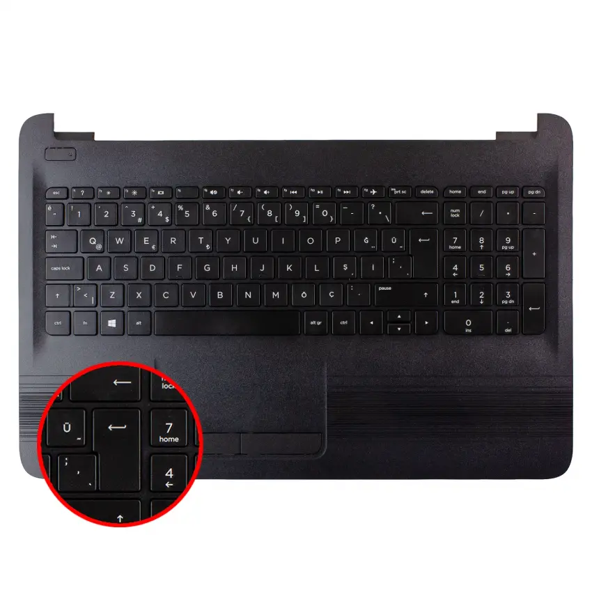 HP-200 Üst Kasalı Klavye (Siyah TR)