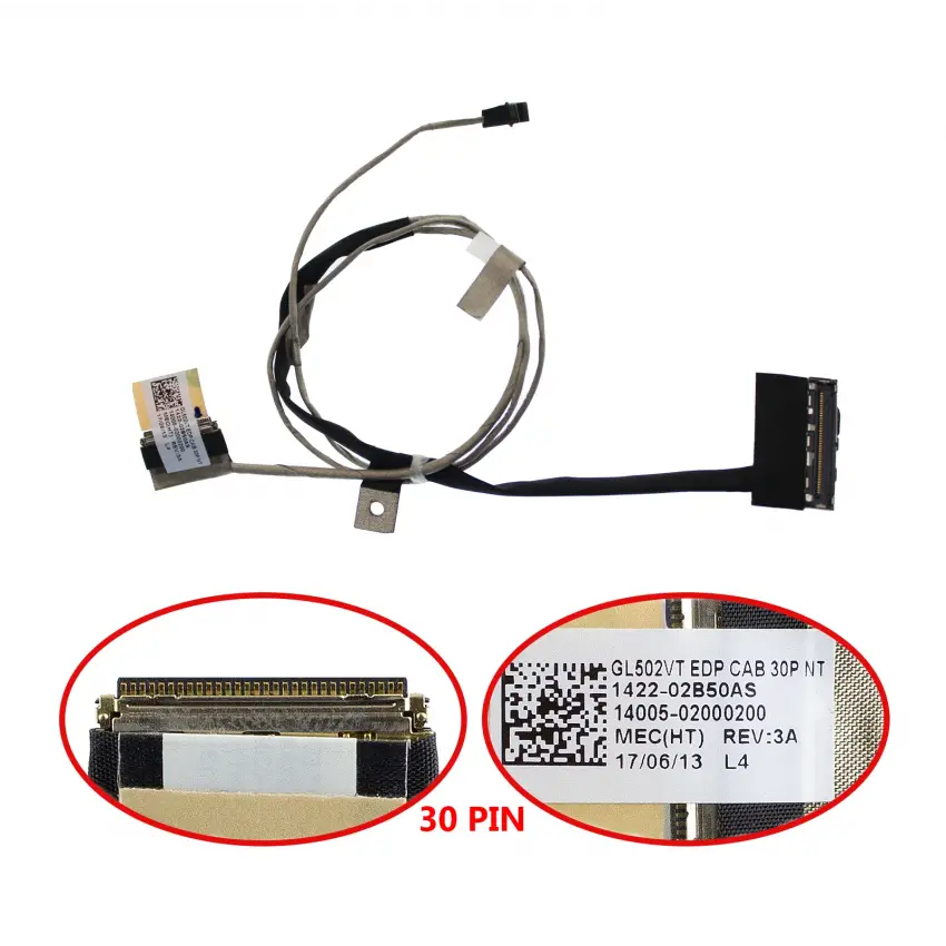 Asus ROG GL502VS-FY323T Lcd - Ekran Data Flex Kablosu
