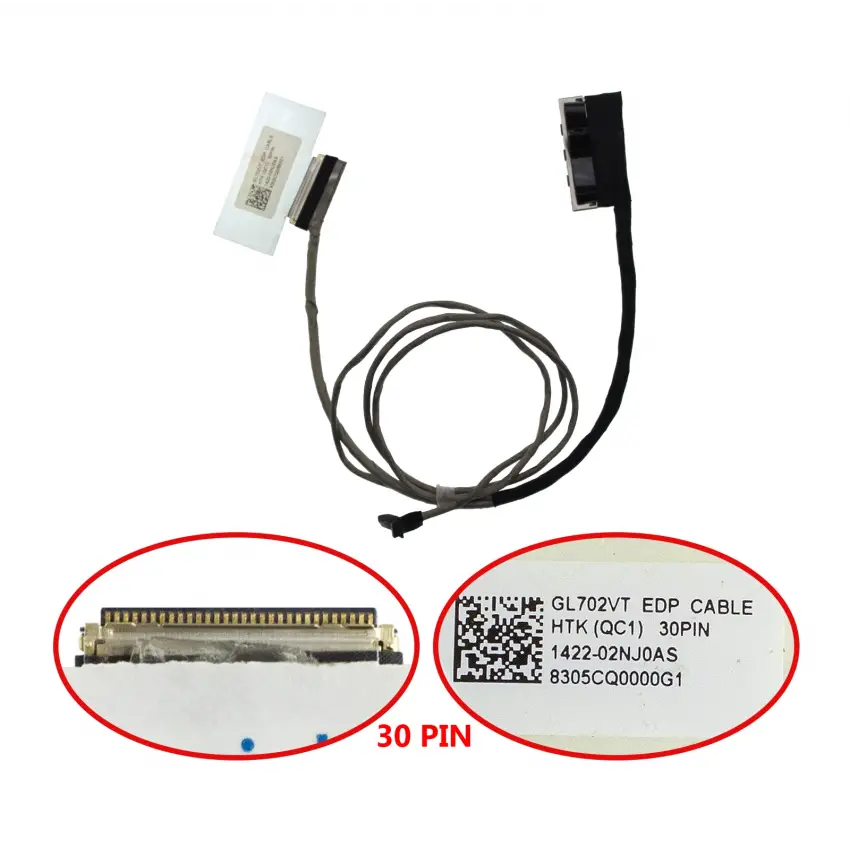 Asus GL702ZC-GC006T Lcd - Ekran Data Flex Kablosu