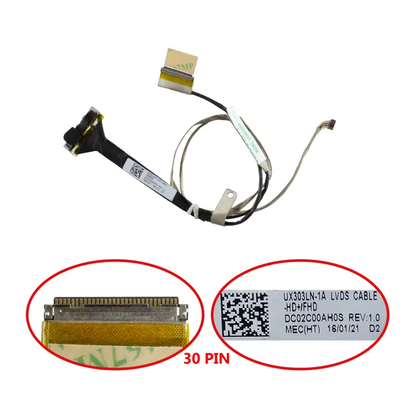 Asus ZenBook UX303UB-TR761SQ Lcd - Ekran Data Flex Kablosu