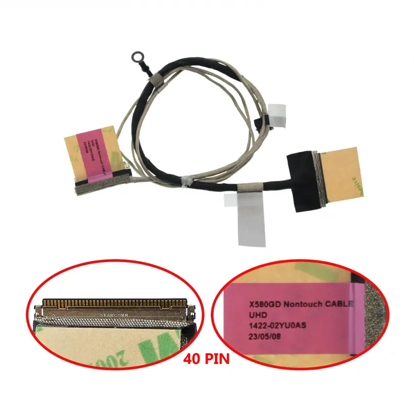 Asus N580GD, N580VD Lcd - Ekran Data Flex Kablosu